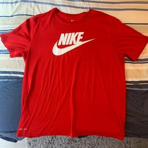 Mens Nike Shirt-Red